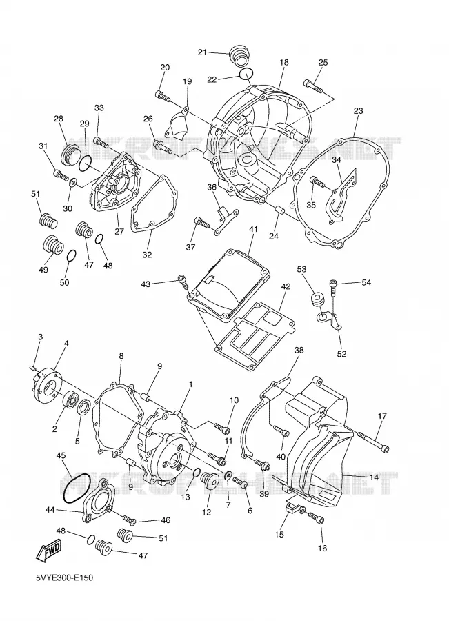 COVER - ENGINE 1 Yamaha MOTO 1000 2006 R1  YZF-R1