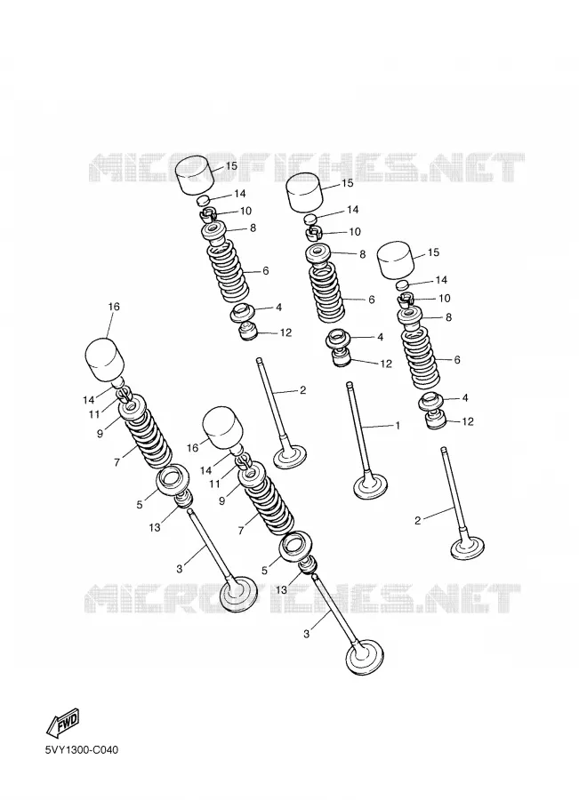 VALVE Yamaha MOTO 1000 2006 R1  YZF-R1S