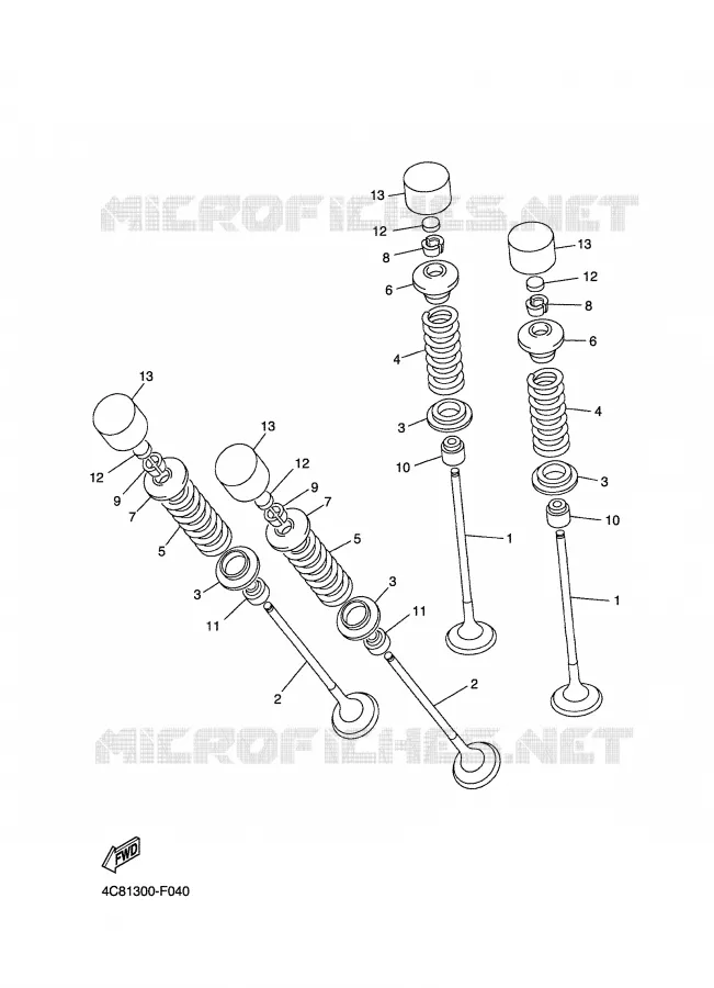 VALVE Yamaha MOTO 1000 2007 R1  YZF-R1W