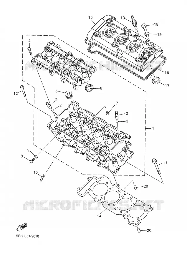 CYLINDER Yamaha MOTO 600 1999 R6  YZF-R6