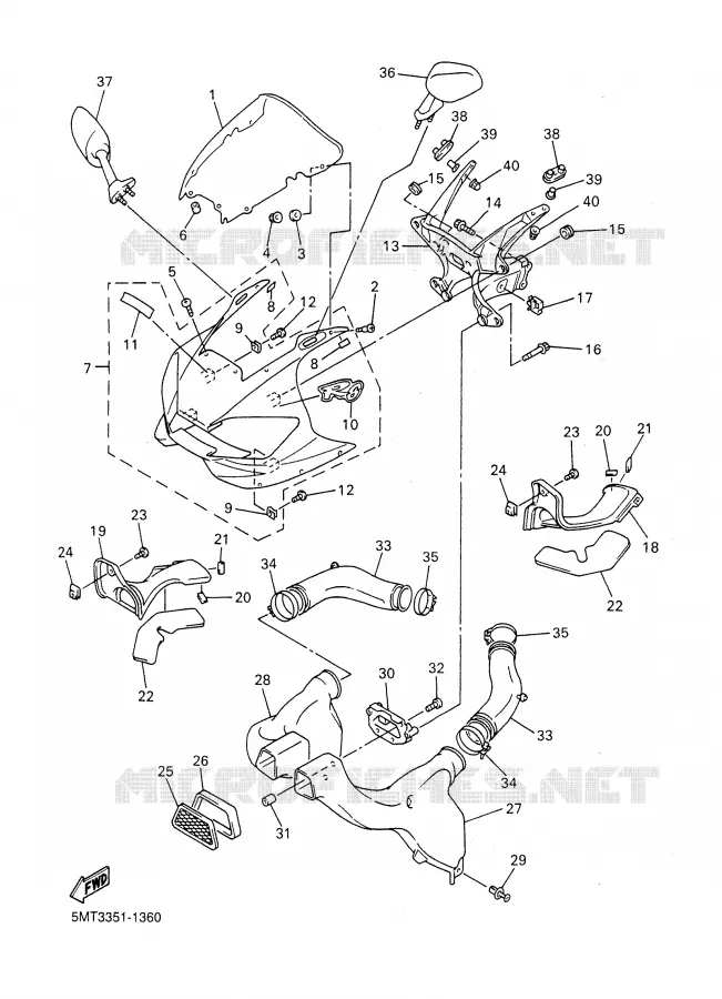 COVER 1 Yamaha MOTO 600 2002 R6  YZF-R6