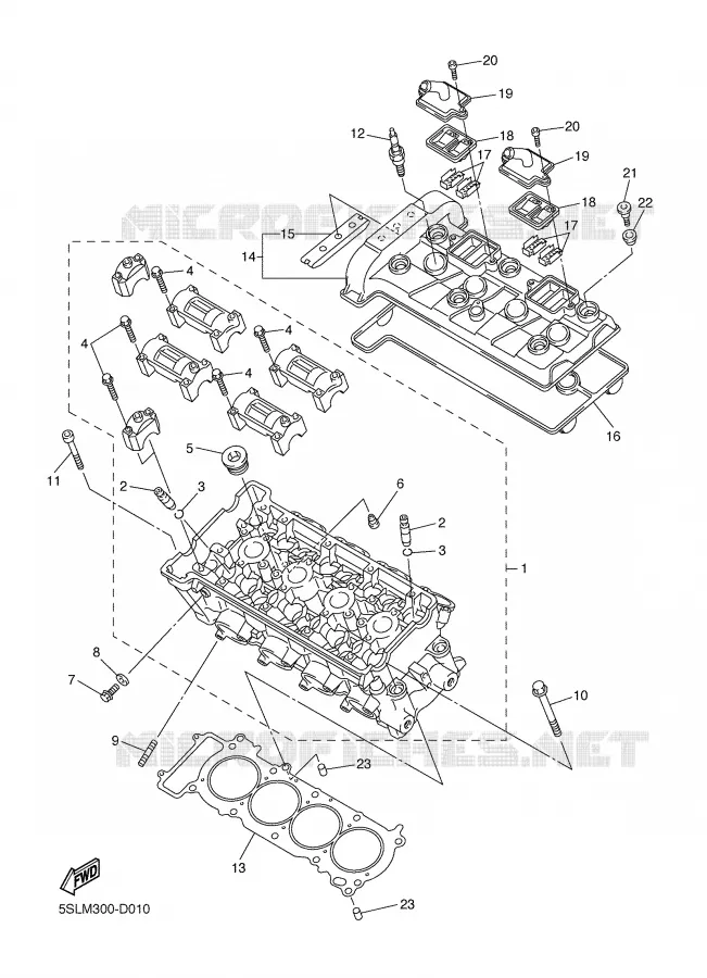 CYLINDER Yamaha MOTO 600 2005 R6  YZF-R6