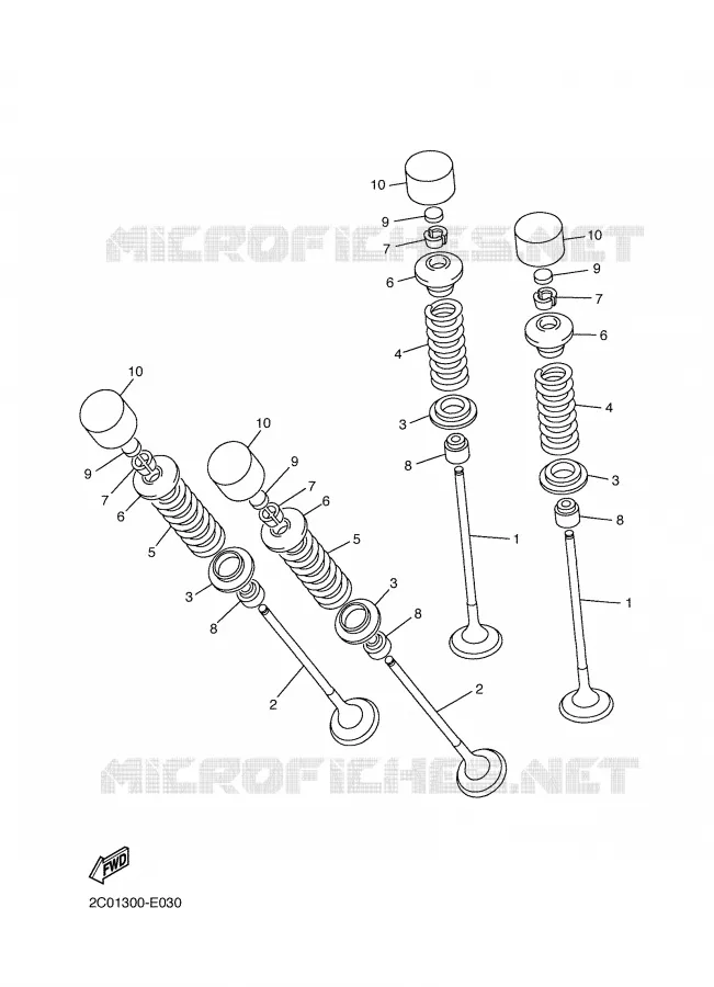 VALVE Yamaha MOTO 600 2007 R6  YZF-R6