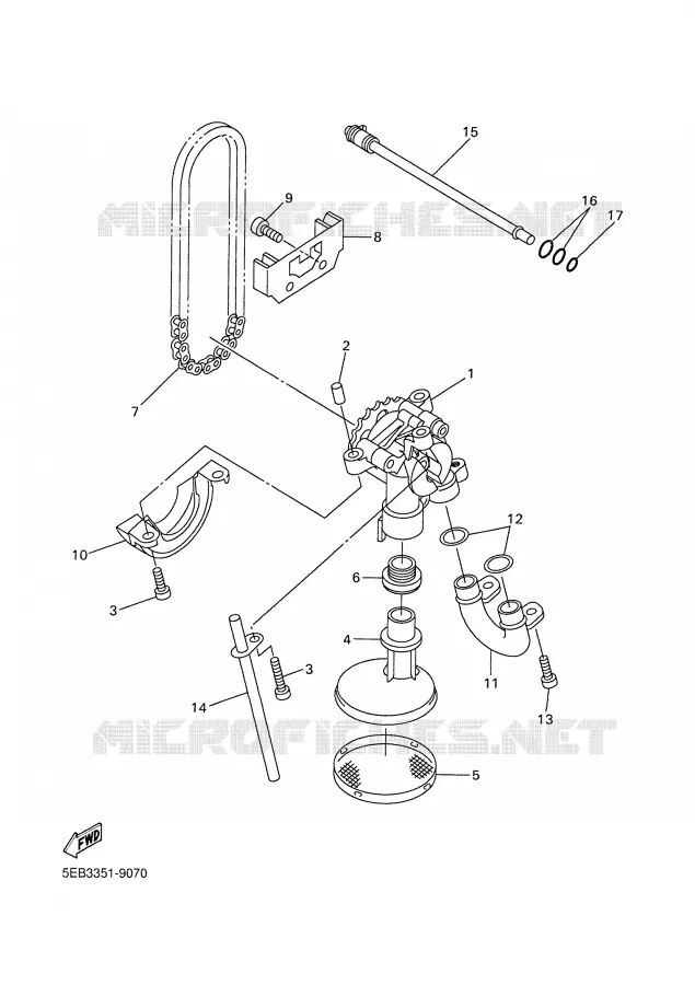 OIL PUMP Yamaha MOTO 600 2000 R6  YZF-R6M