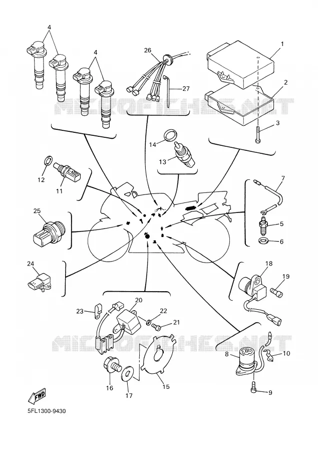 ELECTRICAL 1 Yamaha MOTO 750 1999 R7  YZF-R7