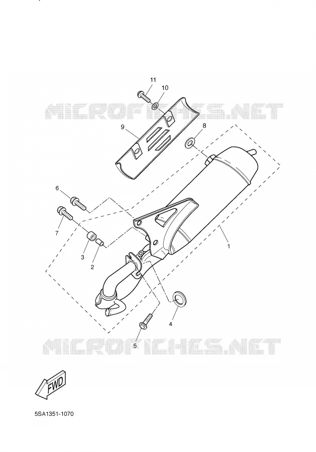 EXHAUST Yamaha SCOOTER 50 2002 SLIDER  EW50 SLIDER