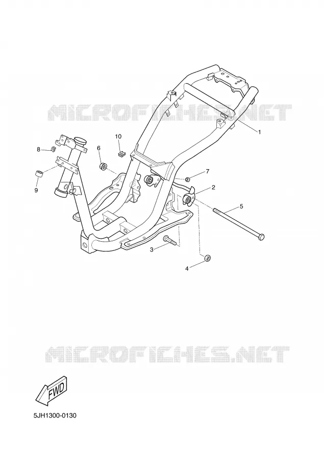 FRAME Yamaha SCOOTER 50 2004 SLIDER  EW50N