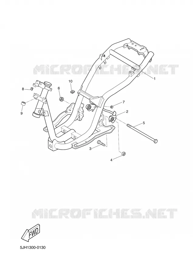 FRAME Yamaha SCOOTER 50 2004 SLIDER  EW50N