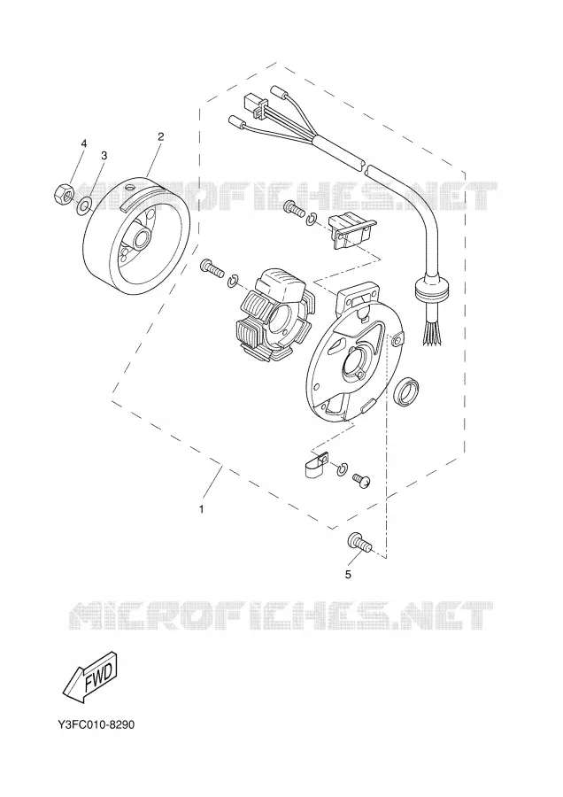 IGNITION Yamaha SCOOTER 50 2004 SLIDER  EW50N