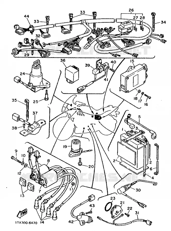 ELECTRICAL 2 Yamaha MOTO 1200 1986 FJ  FJ1200