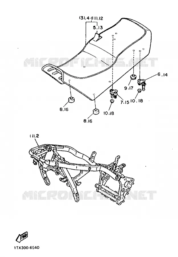 OPTIONAL PARTS - CHASSIS - FOR AUSTRIA Yamaha MOTO 1200 1986 FJ  FJ1200
