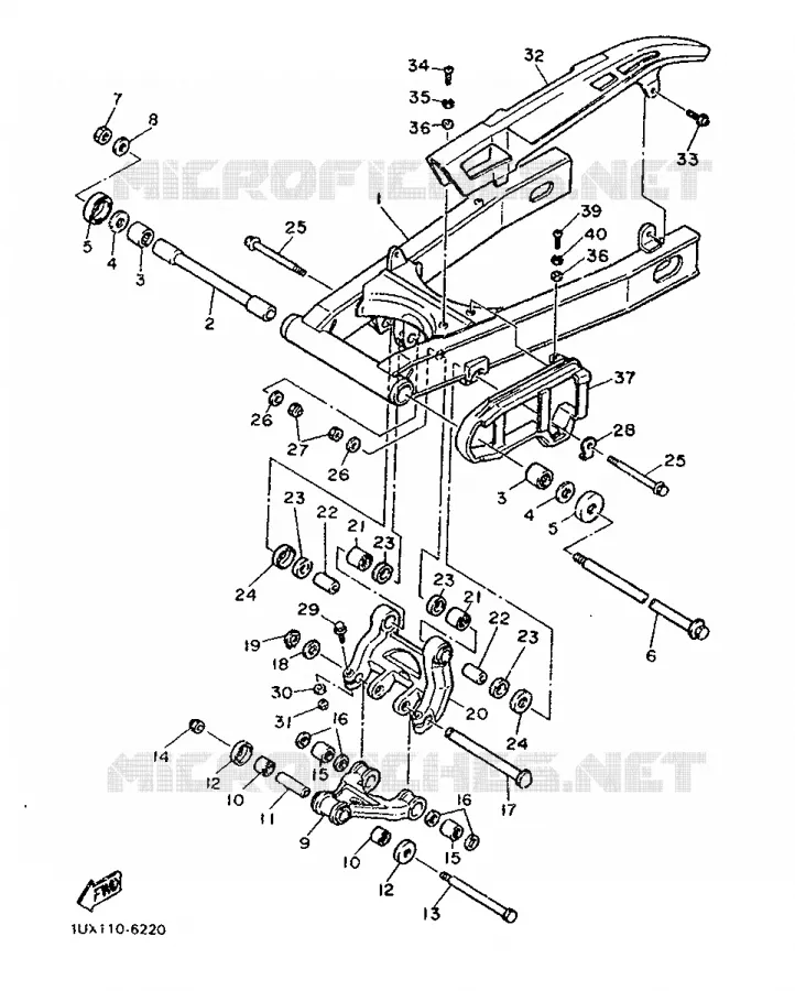 SWINGARM Yamaha MOTO 1200 1986 FJ  FJ1200