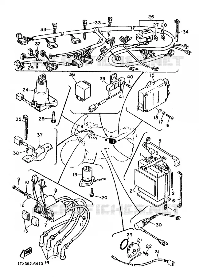 ELECTRICAL 2 Yamaha MOTO 1200 1986 FJ  FJ1200