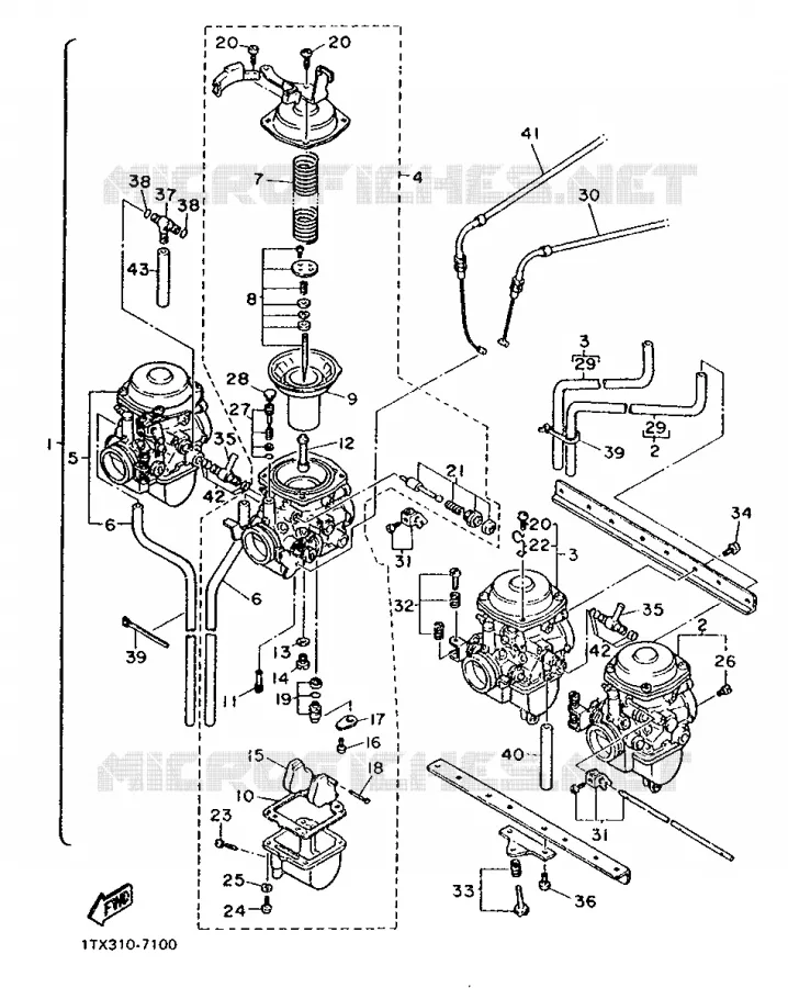 CARBURETOR Yamaha MOTO 1200 1987 FJ  FJ1200