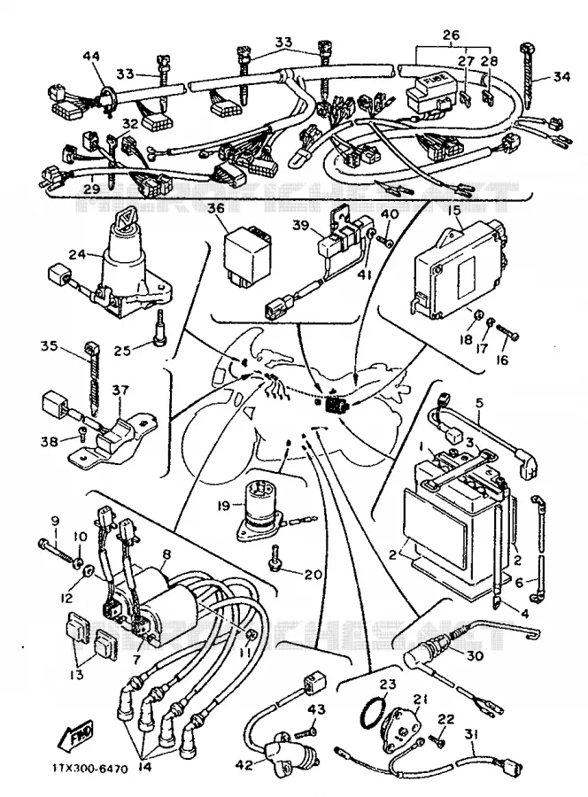ELECTRICAL 2 Yamaha MOTO 1200 1987 FJ  FJ1200