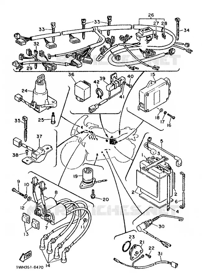 ELECTRICAL 2 Yamaha MOTO 1200 1987 FJ  FJ1200