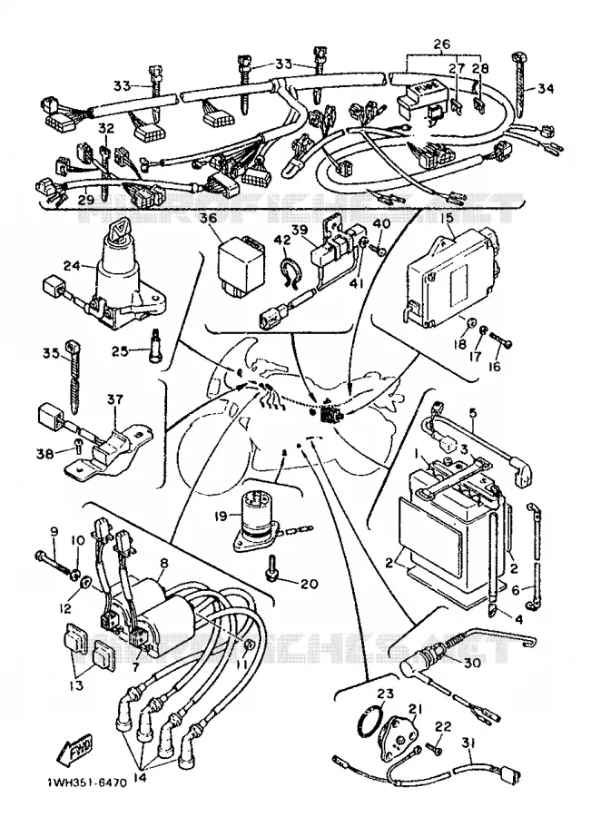 ELECTRICAL 2 Yamaha MOTO 1200 1987 FJ  FJ1200