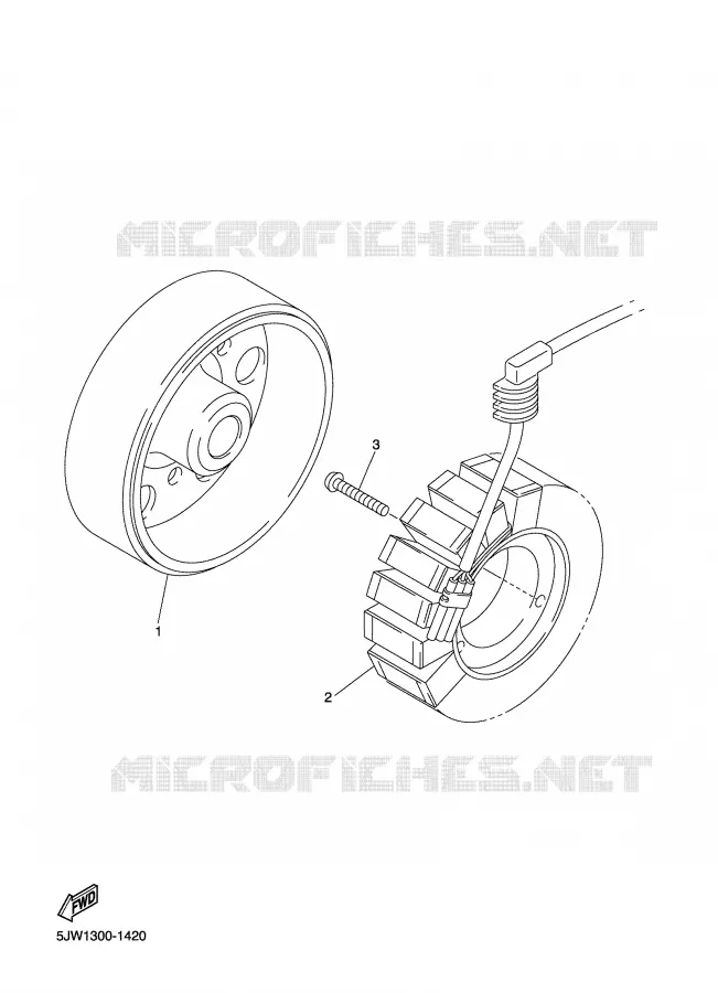 IGNITION Yamaha MOTO 1300 2002 FJR  FJR1300
