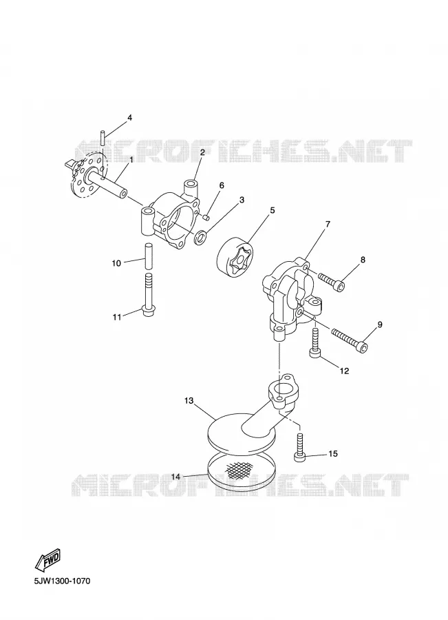 OIL PUMP Yamaha MOTO 1300 2003 FJR ABS  FJR1300A