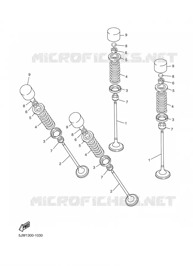 VALVE Yamaha MOTO 1300 2005 FJR ABS  FJR1300A