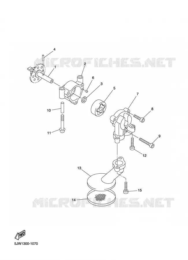OIL PUMP Yamaha MOTO 1300 2007 FJR ABS  FJR1300A