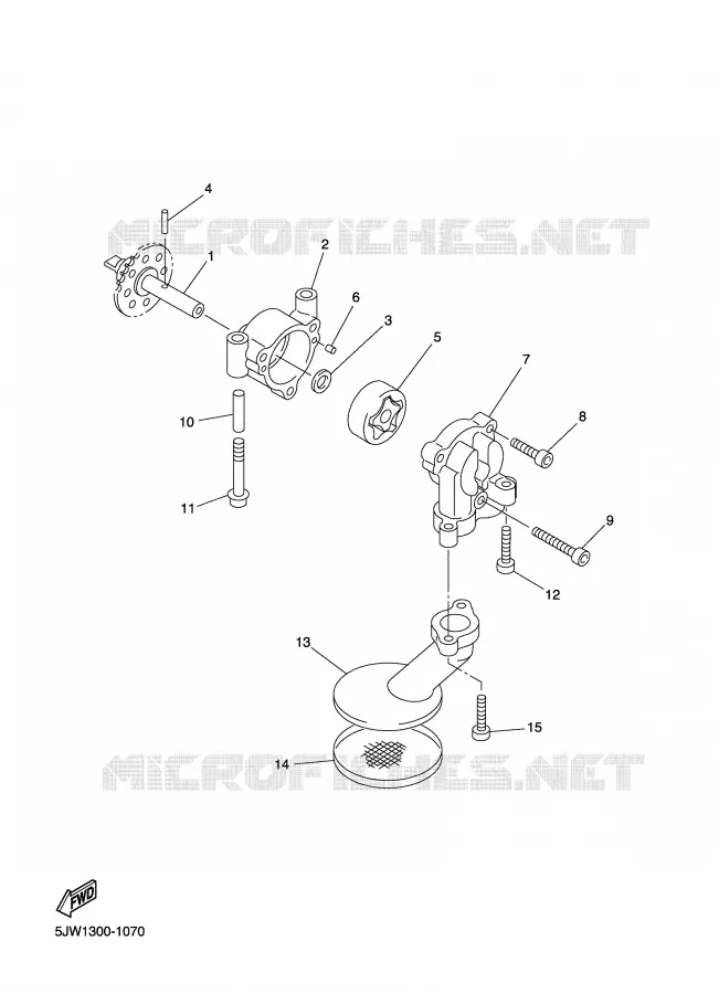 OIL PUMP Yamaha MOTO 1300 2006 FJR ABS  FJR1300AV