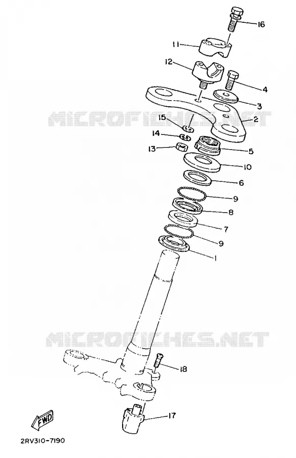 STEERING Yamaha MOTO 50 1988 FS1  FS1