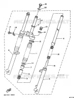 FRONT FORK for Yamaha FS1 1988