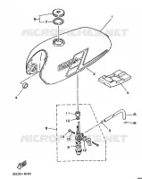 FUEL TANK for Yamaha FS1 1988