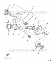 CRANKSHAFT / PISTON for Yamaha FS1 1988