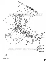 FRONT WHEEL for Yamaha FS1 1988