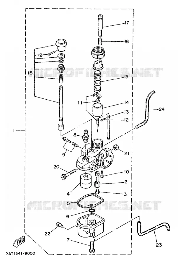 CARBURETOR Yamaha MOTO 50 1989 FS1  FS1