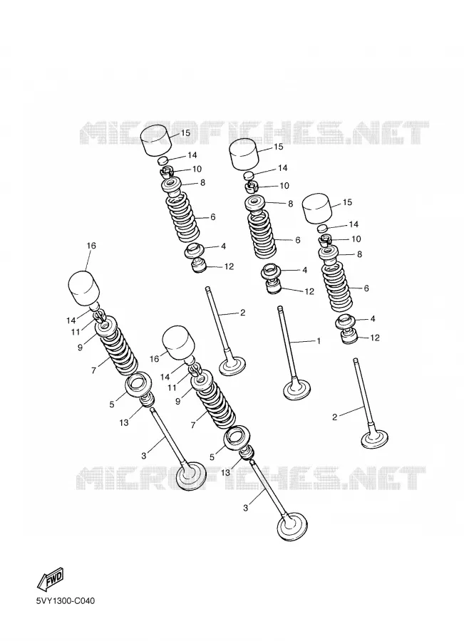 VALVE Yamaha MOTO 1000 2008 FZ1  FZ1-N FAZER _