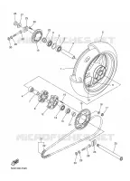 REAR WHEEL for Yamaha FZ1 ABS 2008