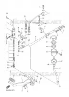 REAR BRAKE MASTER CYLINDER for Yamaha FZ1 ABS 2008