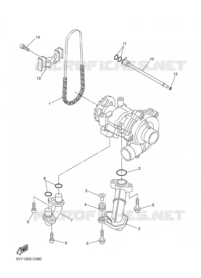 OIL PUMP Yamaha MOTO 1000 2006 FAZER  FZ1-S