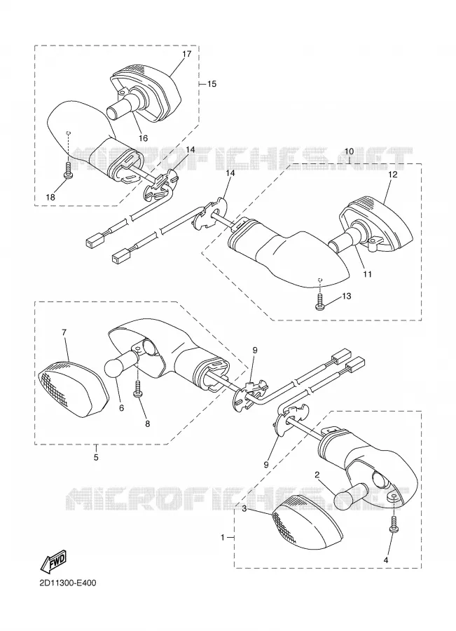 INDICATOR Yamaha MOTO 1000 2006 FAZER  FZ1-S