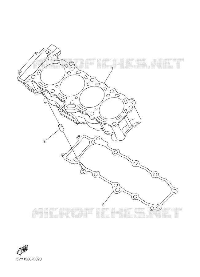 CYLINDER Yamaha MOTO 1000 2006 FAZER  FZ1-S