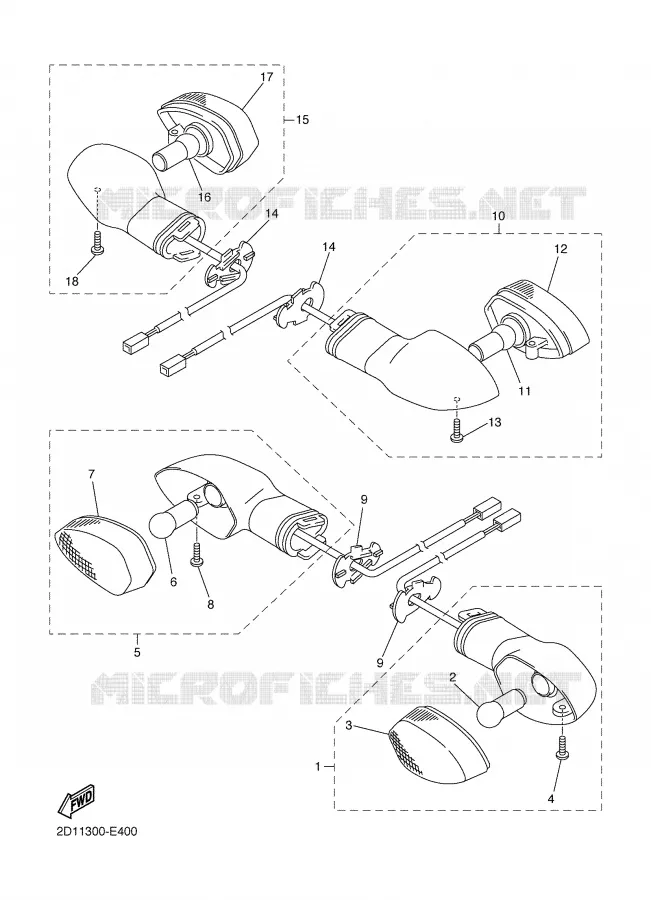 INDICATOR Yamaha MOTO 1000 2006 FAZER  FZ1-S