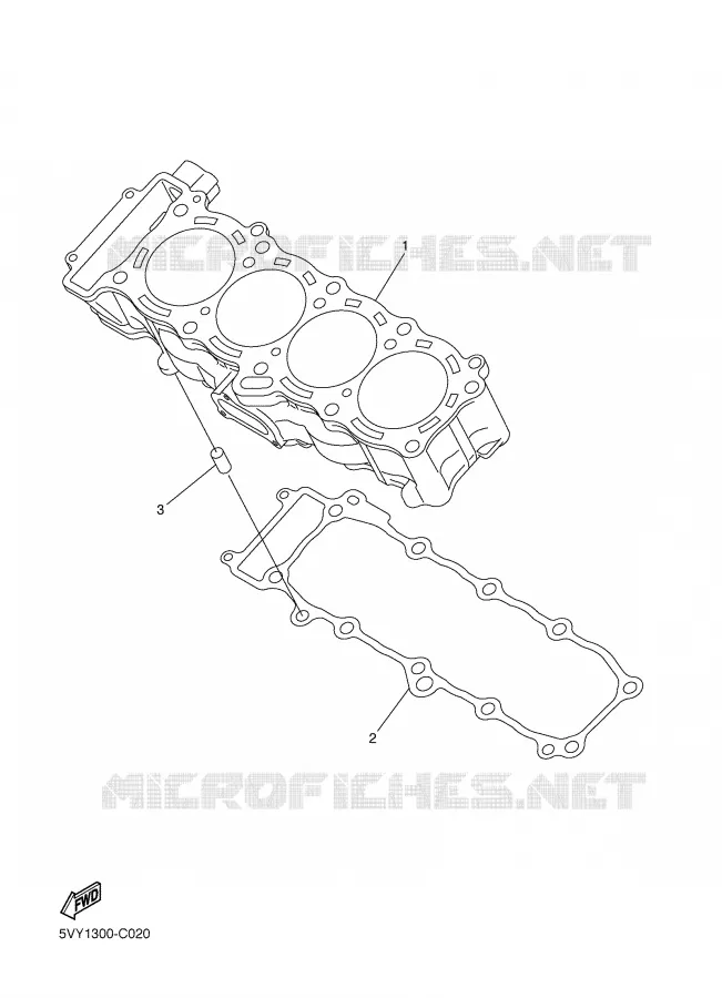 CYLINDER Yamaha MOTO 1000 2007 FAZER  FZ1-S