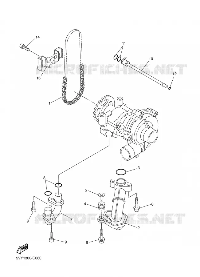OIL PUMP Yamaha MOTO 1000 2007 FAZER  FZ1-S