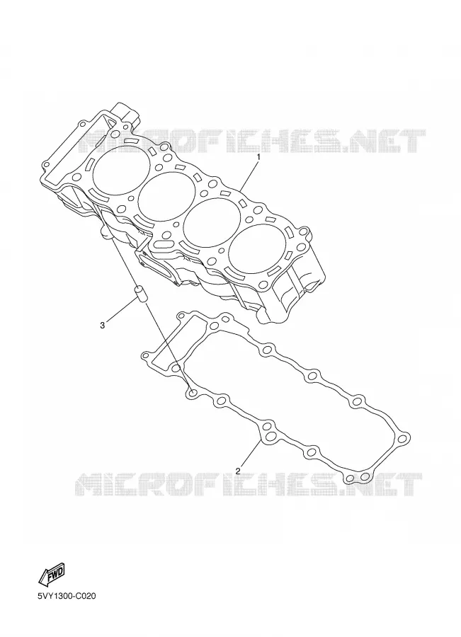 CYLINDER Yamaha MOTO 1000 2007 FAZER  FZ1-S