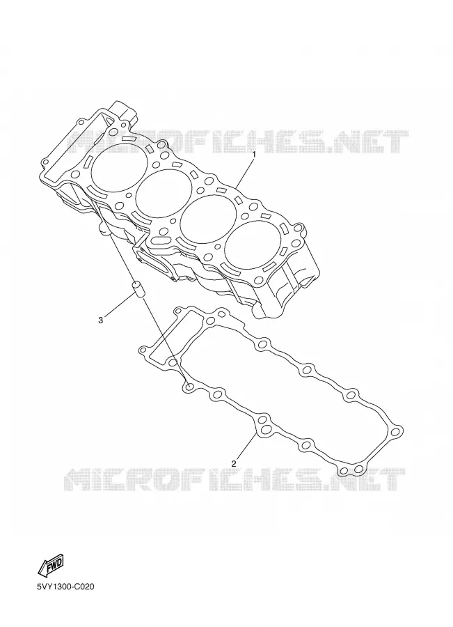 CYLINDER Yamaha MOTO 1000 2007 FAZER  FZ1-S