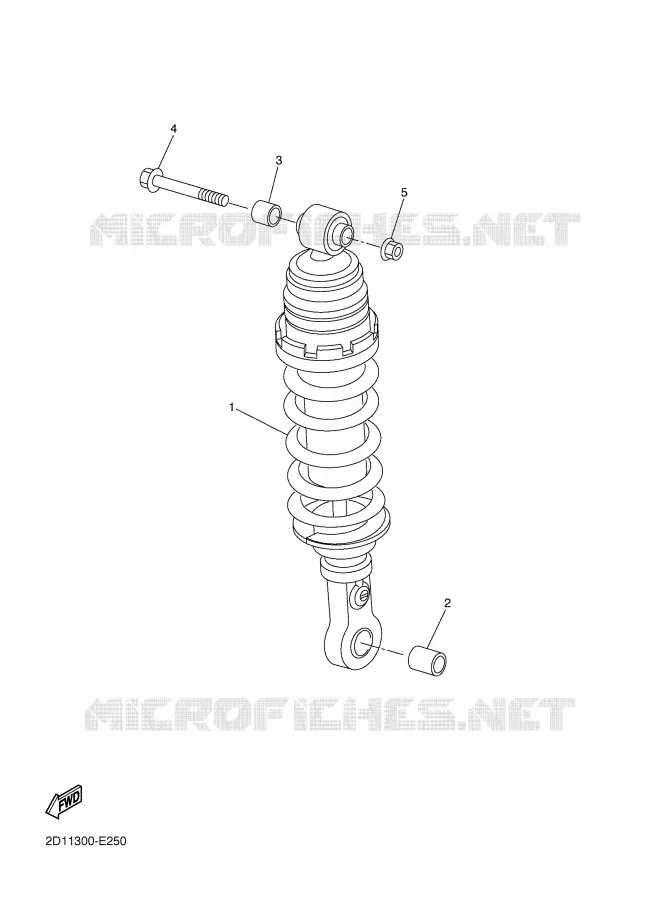 REAR SHOCK ABSORBER Yamaha MOTO 1000 2007 FAZER ABS  FZ1-SA