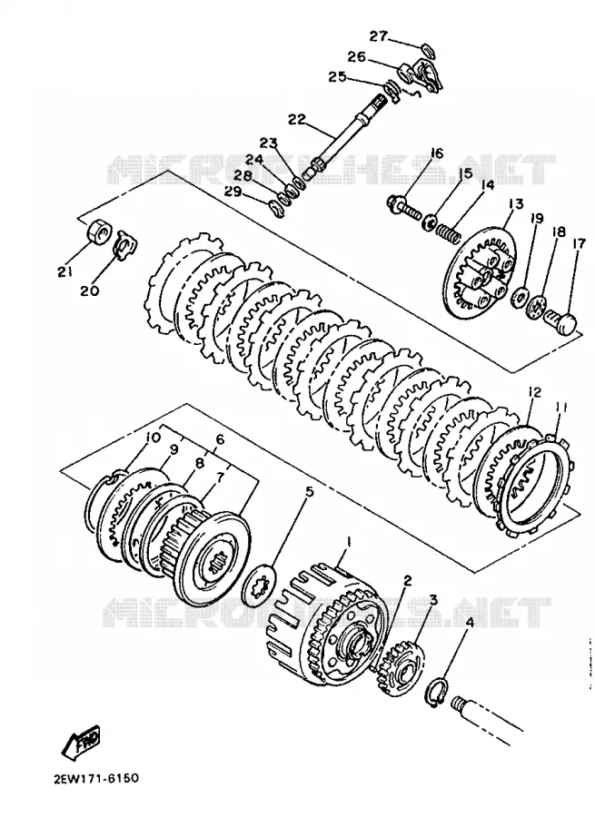 STARTER CLUTCH Yamaha MOTO 600 1986 FZ  FZ600