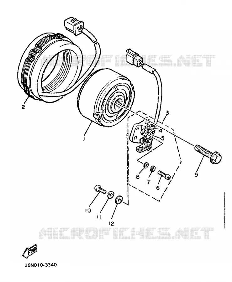 IGNITION Yamaha MOTO 600 1986 FZ  FZ600