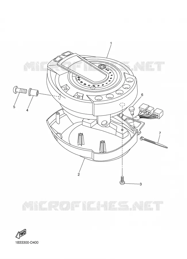 SPEEDOMETER Yamaha MOTO 600 2006 FZ6  FZ6-N