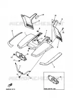 FRONT FENDER for Yamaha WARRIOR 1998