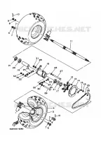 REAR WHEEL for Yamaha WARRIOR 1998