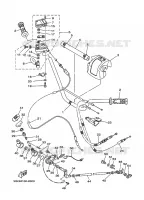 HANDLEBAR & CABLES for Yamaha WARRIOR 1998